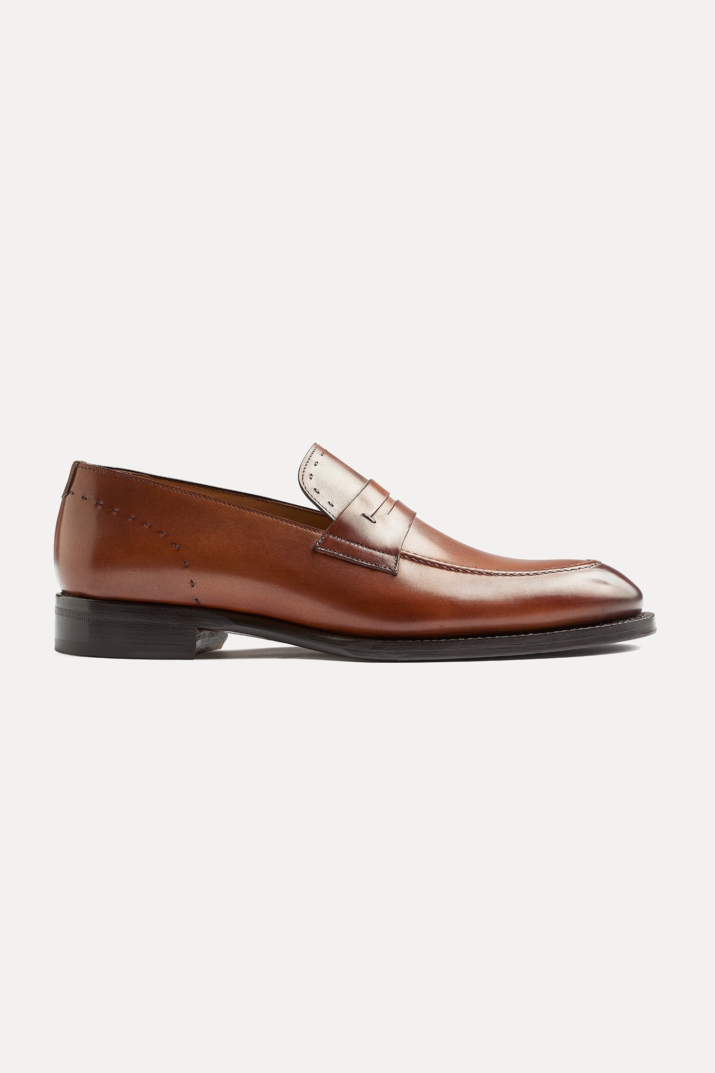 AMF Leather Penny Loafer – ISAIA Napoli