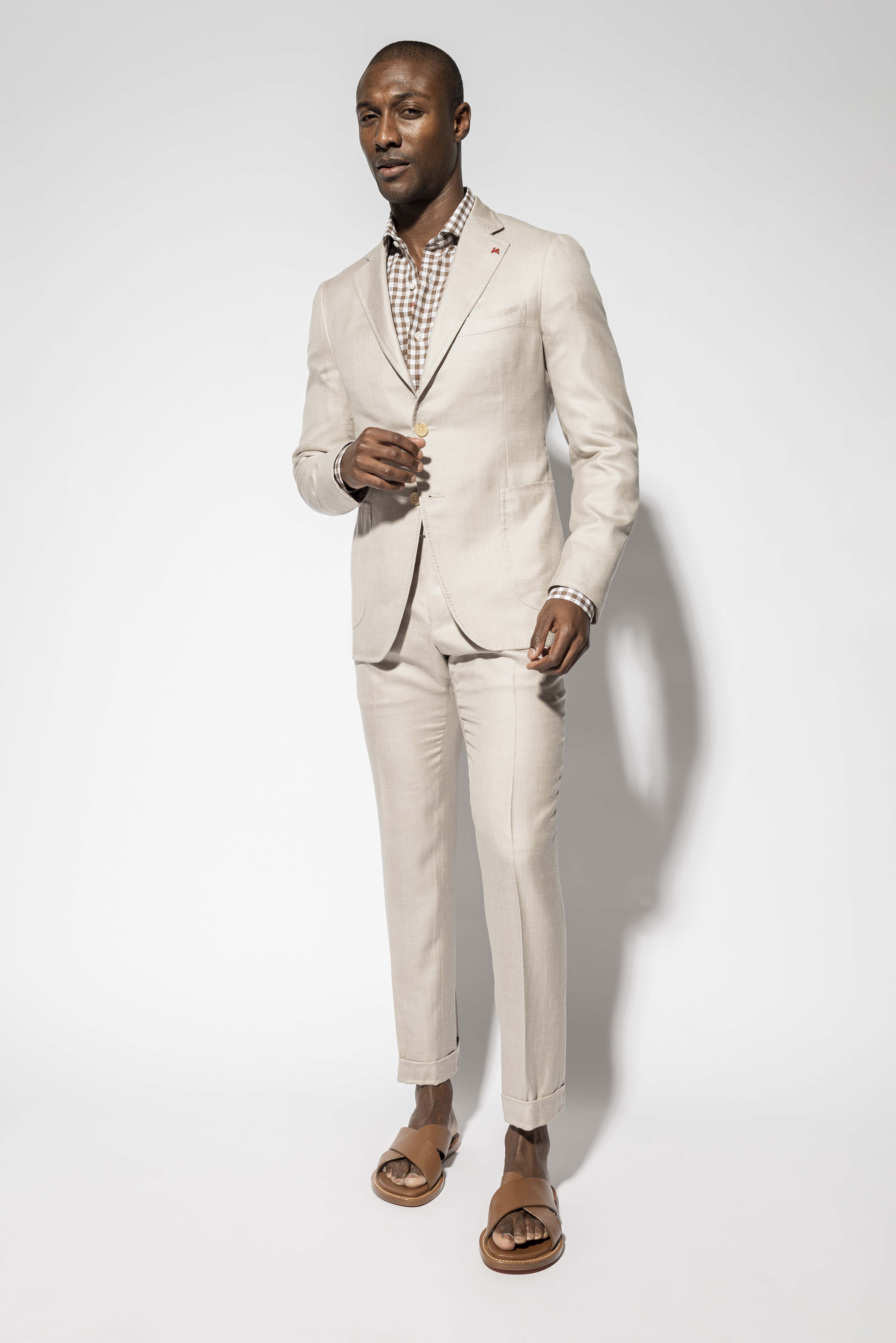 Mens capri on sale pants suit