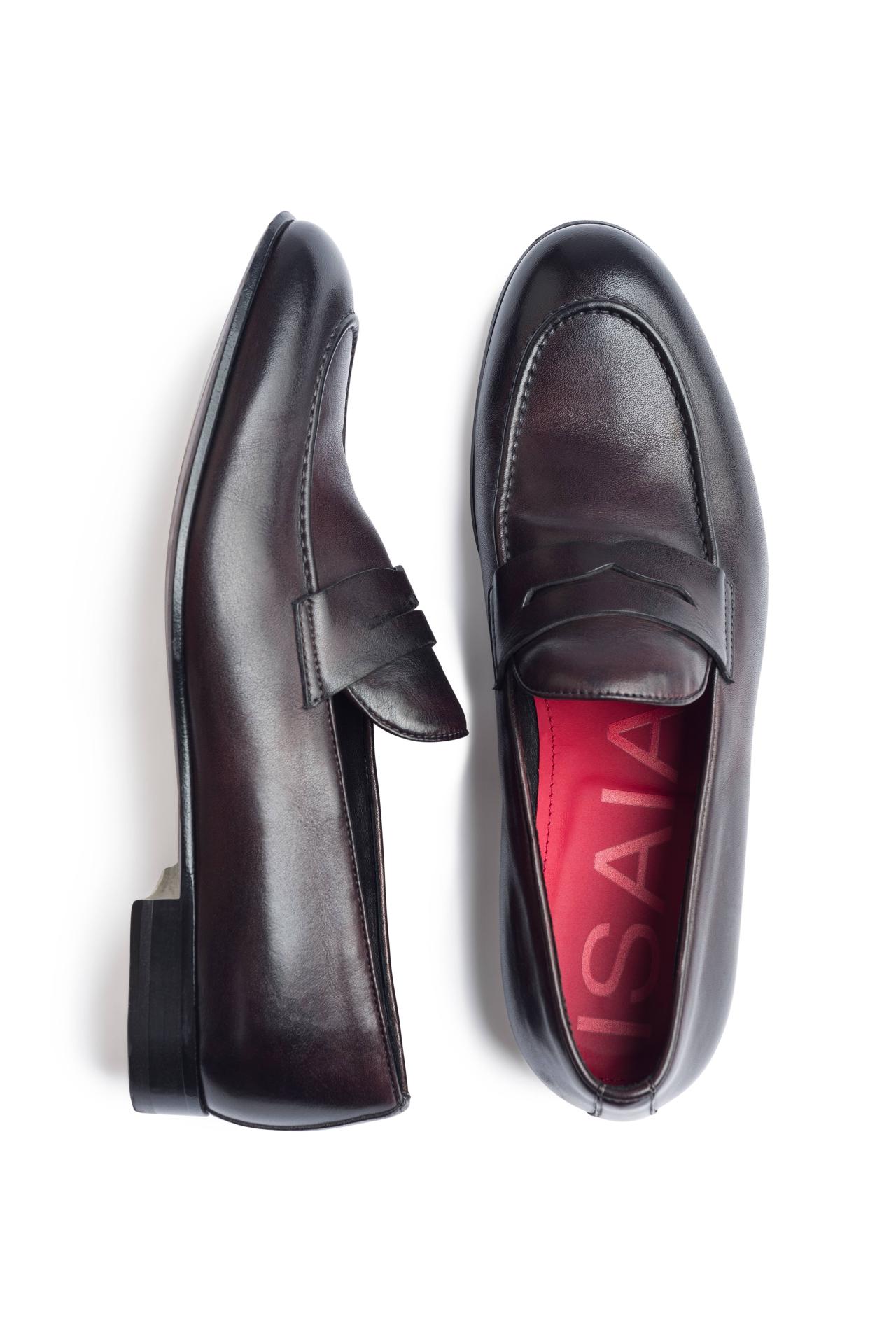 Isaia Crocodile and Wool Slip-On Sneakers