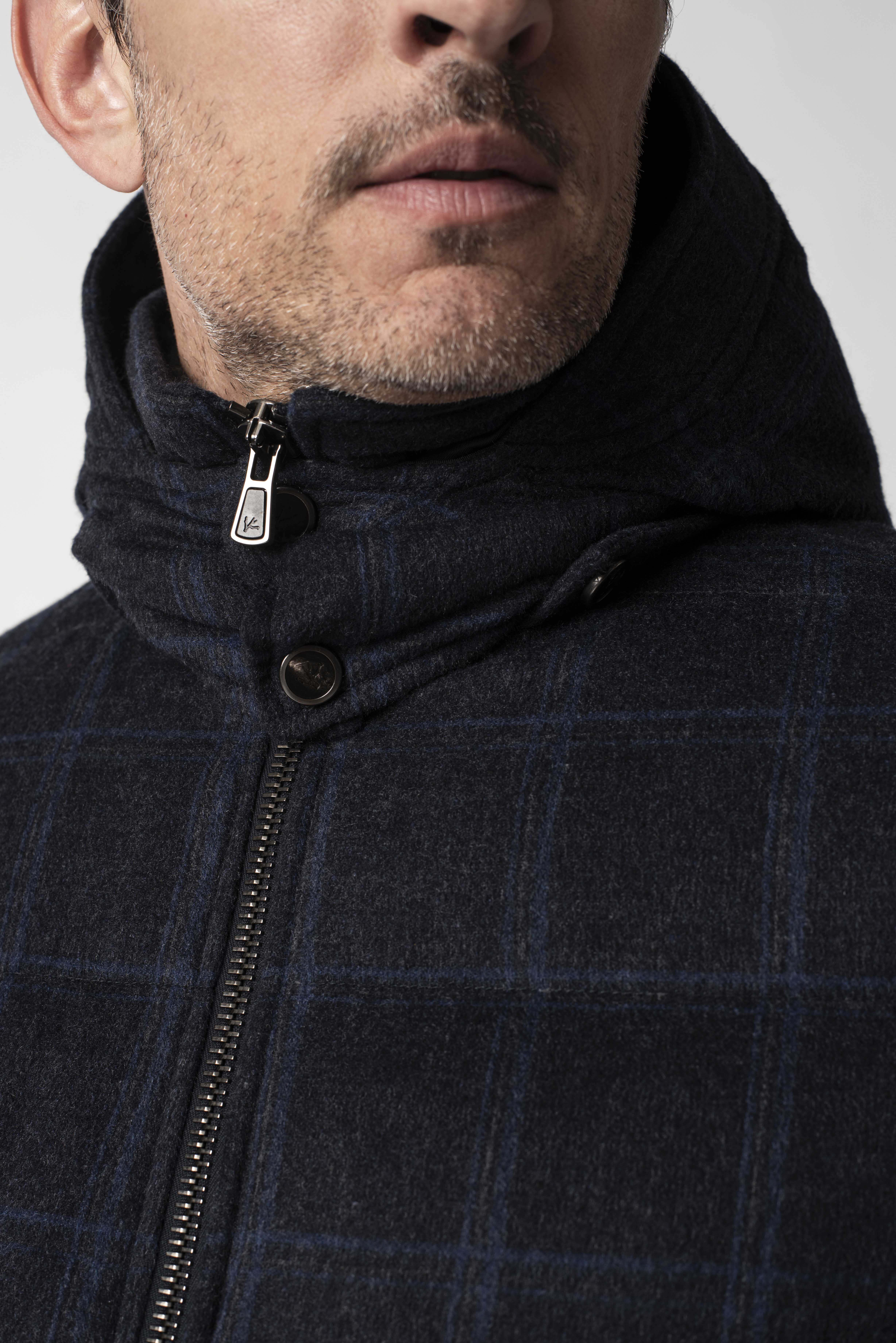 ジャケット・アウター SUNSEA 17aw W-face wool Chester coat SUNSEA Belted Chester Coat Outerwear Padding Check Wool