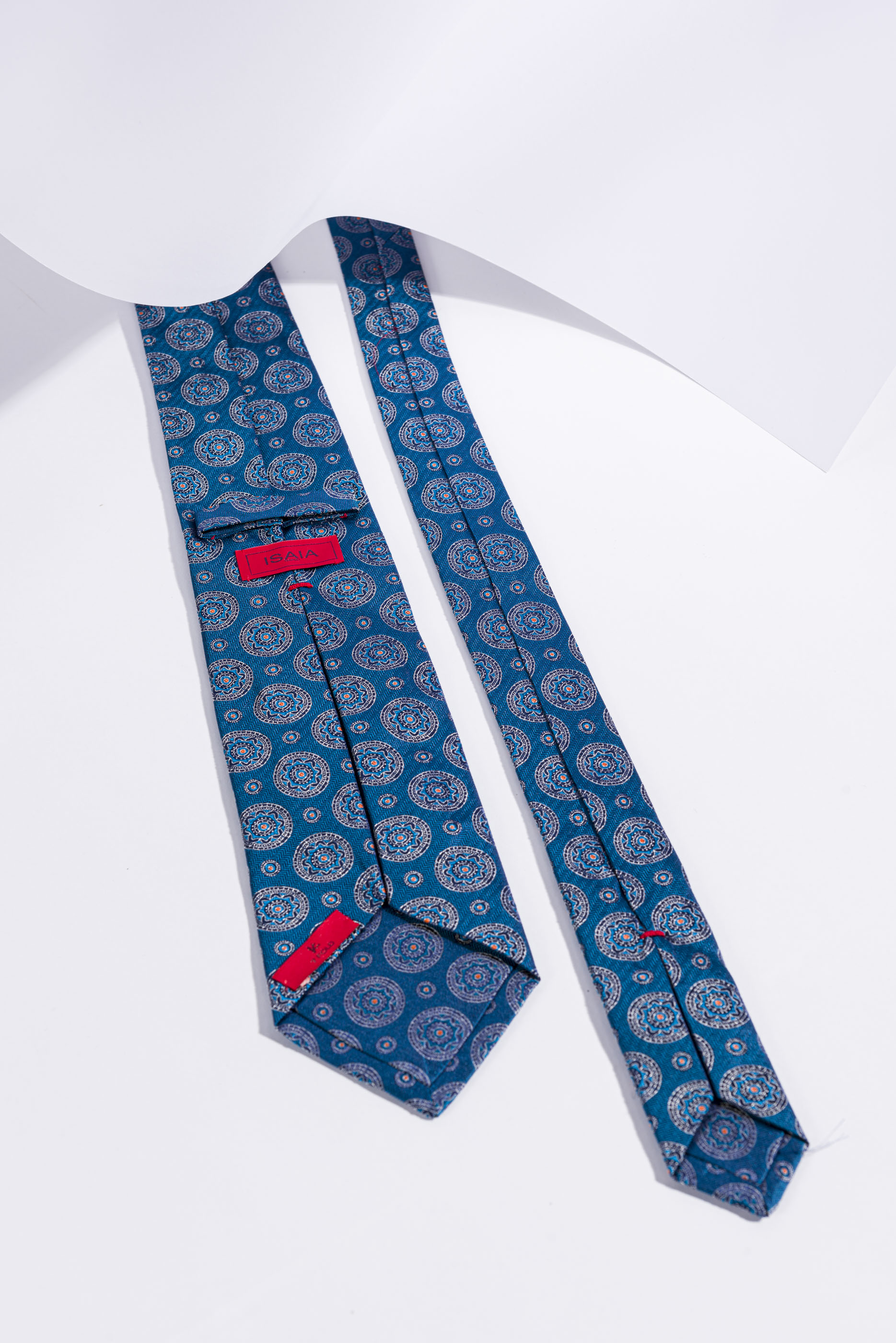 【HONKYO】 Double Pattern Tie Honkyo Double Pattern Tie - Blue | International Store