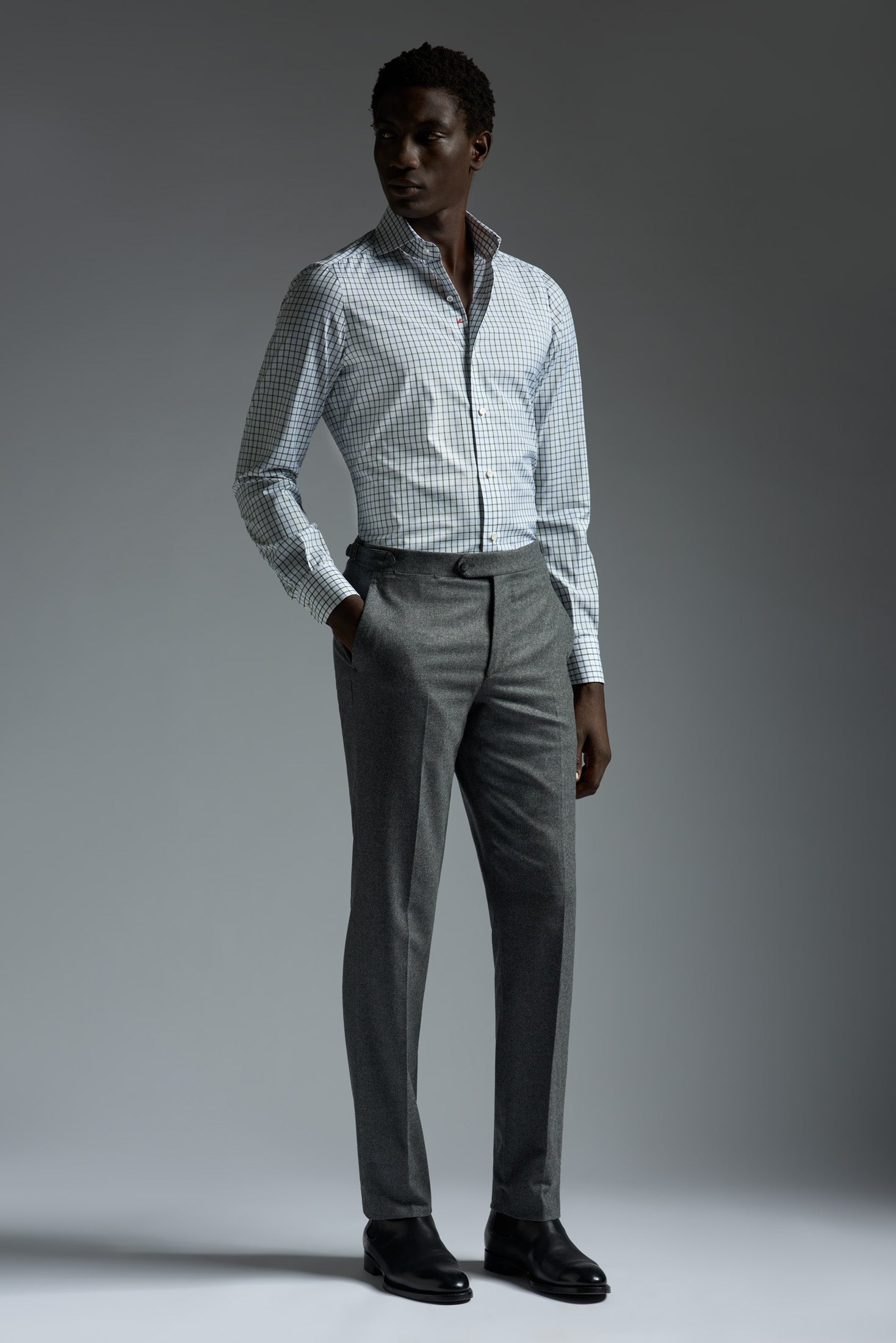 isaia dress shirts Isaia Printed Cotton Dress Shirt